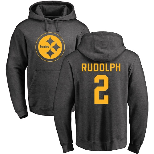 Men Pittsburgh Steelers Football #2 Ash Mason Rudolph One Color Pullover NFL Hoodie Sweatshirts